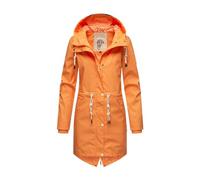 Navahoo Damen Regenjacke Parka Regenmantel mit Kapuze B919 [B919-Apricot-Sorbet-Größe L-Gr. 40]