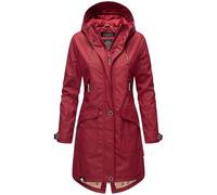 Navahoo Damen Regenjacke Regenmantel mit Kapuze Wasserabweisend B939 [B939-Schötch-Blood-Gr.S]