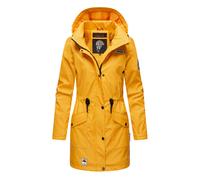 Navahoo Damen wasserdichter gefütterter Regenmantel Deike Amber Yellow Gr. S