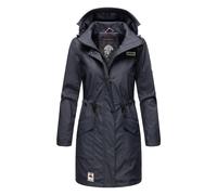 Navahoo Damen Regenmantel Deike - Wasserabweisend mit Abnehmbarer Kapuze XS