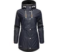 Regenmantel NAVAHOO "Rainy Forest" Gr. S (36), blau (navy) Damen Mäntel Übergangsmäntel modischer Outdoor Regenparka (91524332-S)