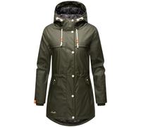 Navahoo Damen Regenmantel Teddyfutter Regenjacke mit Kapuze Wasserdicht B935