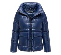Kurzjacke NAVAHOO "Eispracht 14", Damen, Gr. L (40), blau (navy), Obermaterial: 100% Polyester, Innenfutter: 100% Polyester, Wattierung: 100% Polyester, Ärmelfutter: 100% Polyester, modisch, gerade hü