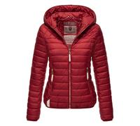 Steppjacke NAVAHOO "Ich Bin Hübsch" Gr. S (36), rot (blutrot) Damen Jacken Kurze leichte Übergangsjacke mit Kapuze (54265041-S)