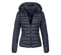 Navahoo Damen leichte Übergangsjacke Steppjacke mit Kapuze Lulana Navy Gr. M