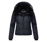 Steppjacke mit abnehmbarer Kapuze "Mit Liebe XIV" Navy L
