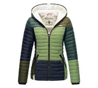 Navahoo Damen Steppjacke Multikulti - Leicht, Stylisch & Mit Colour-Blocking-Design S
