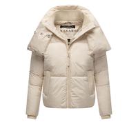 Outdoorjacke NAVAHOO "Traumelfe 14", Damen, Gr. L (40), beige (cream), Obermaterial: 100% Polyester, Innenfutter: 100% Polyester, Wattierung: 100% Polyester, Ärmelfutter: 100% Polyester, gerade hüftbe