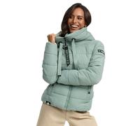 Navahoo Damen Steppjacke Winterjacke Stehkragen gefüttert B930 [B930-Amay-Smoky-Mint-Gr.L]