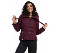Navahoo Damen Steppjacke Winterjacke Stehkragen gefüttert B930 [B930-Amay-Weinrot-Gr.M]