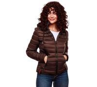 Navahoo Damen Steppjacke Lulana - Leicht, Stylisch & Abnehmbare Kapuze XS
