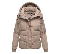 Steppjacke NAVAHOO "Zauberlicht 14", Damen, Gr. L (40), grau (taupe), Obermaterial: 100% Polyester, Innenfutter: 100% Polyester, Wattierung: 100% Polyester, Ärmelfutter: 100% Polyester, gerade hüftbed