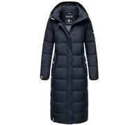 Navahoo Damen Steppmantel Lang Stepp Wintermantel Parka Kapuze Isalie XS - XXL (DE/NL/SE/PL, Alphanumerisch, S, Regular, Regular, Navy)