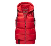 Navahoo Steppweste »Kassidy« stylische ärmellose Damen Weste mit Kapuze, rot