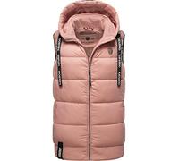 Navahoo Damen Steppweste leichte Outdoor-Weste Übergangsjacke mit Kapuze Kassidy Powder Rose Gr. S