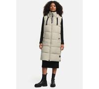 Navahoo Damen Steppweste Schnuffelchen - Lang & Stylisch mit Kapuze 3XL