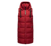 Navahoo Damen Steppweste Schnuffelchen - Lang & Stylisch mit Kapuze XS