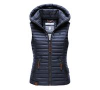 Steppweste NAVAHOO "Shadaa" Gr. XS (34), blau (navy) Damen Westen Steppwesten stylische ärmellose Weste mit Kapuze (99022409-XS)