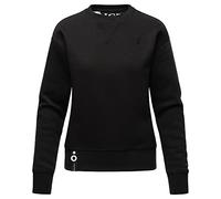Navahoo Damen Sweatshirt Pullover Longsleeve aus recyceltem Material Zuckerschnecke XS-XXL (DE/NL/SE/PL, Alphanumerisch, S, Regular, Regular, Schwarz)