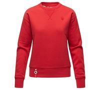 Navahoo Damen Sweatshirt Pullover Longsleeve aus recyceltem Material Zuckerschnecke XS-XXL (DE/NL/SE/PL, Alphanumerisch, M, Regular, Regular, Rot)