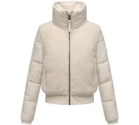 Plüschjacke NAVAHOO "Teddyzone 14", Damen, Gr. L (40), weiß (sanftes weiß), Obermaterial 1: 100% Polyester, Obermaterial 2: Polyester, Innenfutter: 100% Polyester, Wattierung: 100% Polyester, Ärmelfut