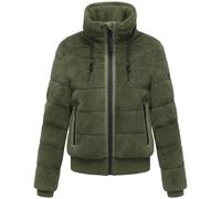 Navahoo Plüschjacke Damen oliv, XL