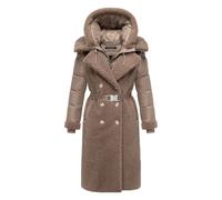 Navahoo Damen Teddymantel Kuscheltraum mit 2-in-1 Stepp-Innenteil M