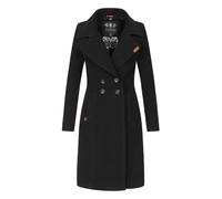 Navahoo Damen Trenchcoat Wooly - Premium Wintermantel mit Eleganter Passform L