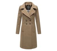Navahoo Damen Trenchcoat Wooly - Premium Wintermantel mit Eleganter Passform L