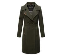 Navahoo Damen Trenchcoat Wooly - Premium Wintermantel mit Eleganter Passform L
