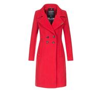 Navahoo Damen Trenchcoat Wooly - Premium Wintermantel mit Eleganter Passform M