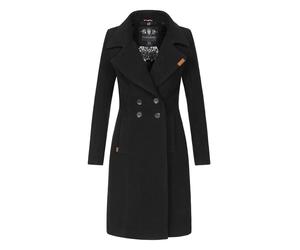 Navahoo Damen Trenchcoat Wooly - Premium Wintermantel mit Eleganter Passform S