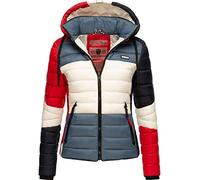 Navahoo Damen Übergangs-Jacke leichte Colorblocking Steppjacke Lulana Multikulti Multicolour French-Tricoloree Gr. XXL