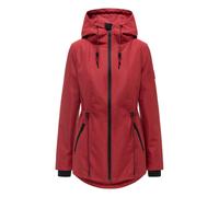 Outdoorjacke NAVAHOO "Blumentanz 14", Damen, Gr. L (40), rot (velvet rot), Obermaterial: 100% Polyester. Innenfutter: 100% Polyester. Ärmelfutter: 100% Polyester, tailliert hüftbedeckend, hoch geschlo