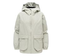 Outdoorjacke NAVAHOO "Donnerwetter 14", Damen, Gr. S (36), beige (grau), Obermaterial: 100% Nylon. Innenfutter: 62% Polyester, 33% Viskose, 5% Elasthan. Ärmelfutter: 100% Polyester, lässig geschnitten