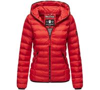 Navahoo Damen Übergangsjacke leichte Steppjacke Outdoor-Jacke mit Kapuze Neevia Red Gr. XS