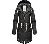 Regenjacke NAVAHOO "Tropical Stormoo" Gr. M (38), schwarz Damen Jacken Lange modischer Outdoor Regenmantel (31142714-M)