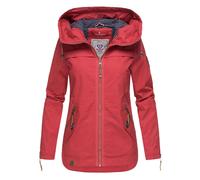 Outdoorjacke NAVAHOO "Wekoo" Gr. M (38), rot Damen Jacken Outdoorjacken moderner Übergangsparka aus Baumwolle mit Kapuze (65466065-M)