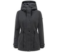 Kurzmantel NAVAHOO "Lächelstern 14", Damen, Gr. L (40), anthrazit, Obermaterial: 100% Polyester. Innenfutter: 100% Polyester. Ärmelfutter: 100% Polyester, tailliert Po-bedeckend, hoch geschlossener Au