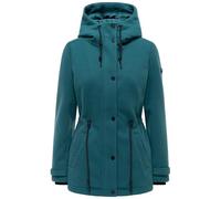 Kurzmantel NAVAHOO "Lächelstern 14", Damen, Gr. XL (42), ocean, Obermaterial: 100% Polyester. Innenfutter: 100% Polyester. Ärmelfutter: 100% Polyester, tailliert Po-bedeckend, hoch geschlossener Aussc