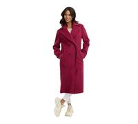 Navahoo Damen Übergangsmantel (XS-3XL) - Eleganter Mantel mit Reverkragen, Mantel im Trenchcoat Stil, Warme Jacke Frauen - N052 (M, BerryWine)