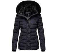 Steppjacke NAVAHOO "Milianaa", Damen, Gr. XL (42), blau, Oberstoff: 100% Polyester. Futter: 100% Polyester. Wattierung: 100% Polyester. Ärmelfutter: 100% Polyester. Kunstfell: 100% Polyester, figurbet