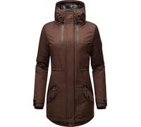 Navahoo Damen Warmer Winter Kurzmantel Avrille II Dark Choco Gr. S