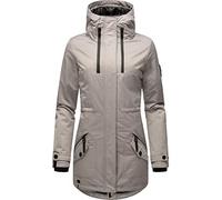 Navahoo Damen Warmer Winter Kurzmantel Avrille II Zinc Grey Gr. XS