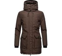 Navahoo Damen Warmer Winter Kurzmantel Blizzardstorm Dark Choco Gr. XXL