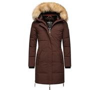 Navahoo Damen Warmer Winter Steppmantel Halina Chocolate Gr. S