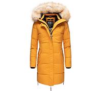 Navahoo Damen Warmer Winter Steppmantel Halina Yellow Gr. S