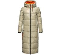 Steppmantel NAVAHOO "Schmuseengel" Gr. L (40), grau (kieselgrau) Damen Mäntel Lange warm gefütterte Winter Steppjacke mit Kontrastdetails (46521130-L)