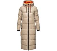 Navahoo Damen warmer Winter Steppmantel mit Kapuze Schmuseengel Taupe Gr. XXL