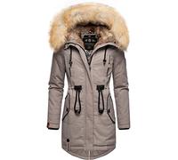 Navahoo Damen Warmer Winterparka mit Kapuze Bombii Zinc Grey Gr. XXL